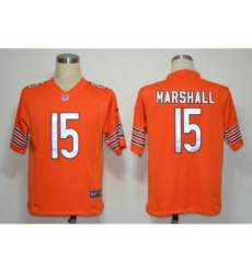 Nike Chicago Bears 15 Marshall Orange Game NFL Jersey