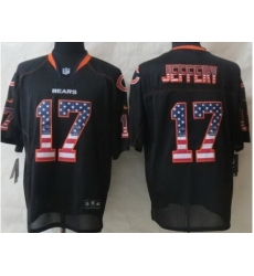 Nike Chicago Bears 17 Alshon Jeffery Black Elite USA Flag Fashion NFL Jersey