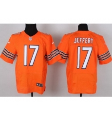 Nike Chicago Bears 17 Alshon Jeffery Orange Elite NFL Jersey