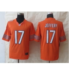 Nike Chicago Bears 17 Alshon Jeffery Orange Limited NFL Jersey
