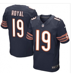 Nike Chicago Bears #19 Eddie Royal Navy Blue Team Color Mens Stitched NFL Elite Jersey