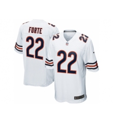 Nike Chicago Bears 22 Matt Forte Game White NFL Jersey