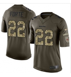 Nike Chicago Bears #22 Matt Forte Green Men 27s Stitched NFL Limited Salute to Service Jersey