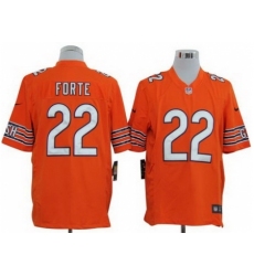 Nike Chicago Bears 22 Matt Forte Orange Game NFL Jersey