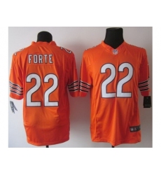 Nike Chicago Bears 22 Matt Forte Orange Limited NFL Jersey