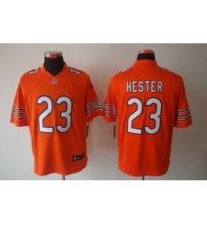 Nike Chicago Bears 23 Devin Hester Orange Limited NFL Jersey