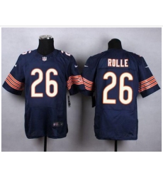 Nike Chicago Bears #26 Antrel Rolle Navy Blue Team Color Mens Stitched NFL Elite Jersey