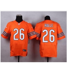 Nike Chicago Bears #26 Antrel Rolle Orange Alternate Mens Stitched NFL Elite Jersey
