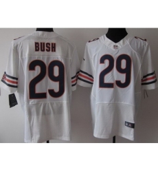 Nike Chicago Bears 29 Michael Bush White Elite NFL Jersey