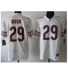Nike Chicago Bears 29 Michael Bush White Limited NFL Jersey