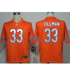 Nike Chicago Bears 33 Tillman Orange Game NFL Jersey