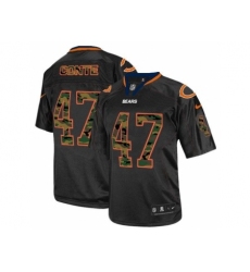 Nike Chicago Bears 47 Chris Conte Black Limited Camo Number NFL Jersey
