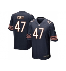 Nike Chicago Bears 47 Chris Conte Blue Game NFL Jersey