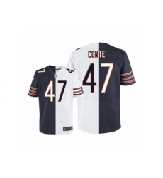 Nike Chicago Bears 47 Chris Conte Navy Blue-White Limited Split NFL Jersey