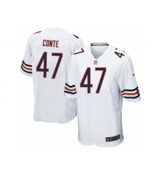 Nike Chicago Bears 47 Chris Conte White Game NFL Jersey