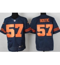 Nike Chicago Bears 57 Jon Bostic Blue Elite Orange Number NFL Jersey