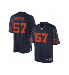 Nike Chicago Bears 57 Jon Bostic Blue Limited Orange Number NFL Jersey