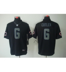 Nike Chicago Bears 6 Jay Cutler Black Limited Impact NFL Jersey