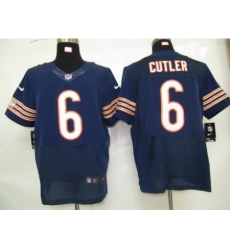 Nike Chicago Bears 6 Jay Cutler Blue Elite NFL Jersey
