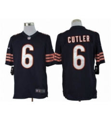 Nike Chicago Bears 6 Jay Cutler Blue Limited NFL Jersey