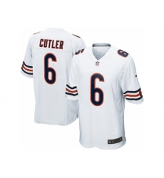 Nike Chicago Bears 6 Jay Cutler Game White NFL Jersey