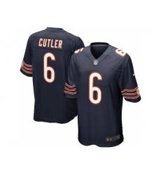 Nike Chicago Bears 6 Jay Cutler Game blue NFL Jersey