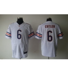 Nike Chicago Bears 6 Jay Cutler White Elite NFL Jersey