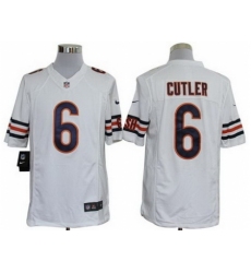 Nike Chicago Bears 6 Jay Cutler White Limited NFL Jersey