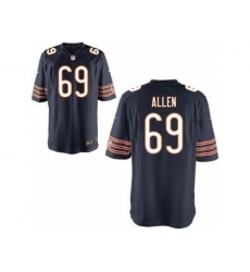 Nike Chicago Bears 69 Jared Allen Blue Game NFL Jersey
