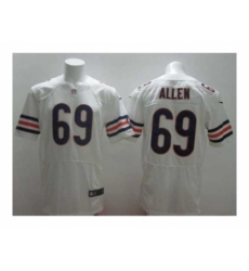 Nike Chicago Bears 69 Jared Allen white Elite NFL Jersey