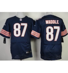 Nike Chicago Bears 87 Tom Waddle Blue Elite NFL Jersey