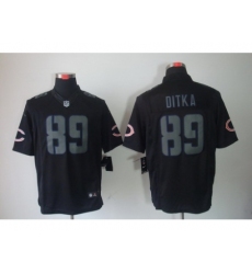 Nike Chicago Bears 89 Mike Ditka Black Limited Impact NFL Jersey