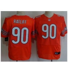 Nike Chicago Bears 90 Jeremiah Ratliff Orange Elite NFL Jersey