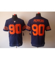 Nike Chicago Bears 90 Julius Peppers Blue Elite Orange Number NFL Jersey