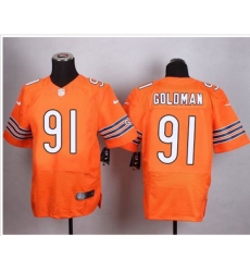 Nike Chicago Bears #91 Eddie Goldman Orange Alternate Mens Stitched NFL Elite Jersey