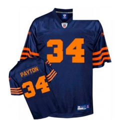Reebok Chicago Bears 34 Walter Payton Blue 1940s Replica Throwback NFL Jersey