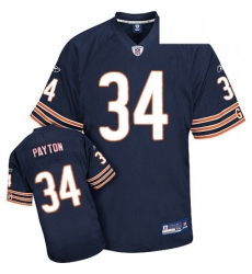 Reebok Chicago Bears 34 Walter Payton Blue Team Color Authentic Throwback NFL Jersey
