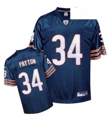 Reebok Chicago Bears 34 Walter Payton Blue Team Color Replica Throwback NFL Jersey