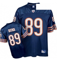Reebok Chicago Bears 89 Mike Ditka Blue Team Color Replica Throwback NFL Jersey