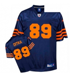 Reebok Chicago Bears 89 Mike Ditka BlueOrange 1940s Authentic Throwback NFL Jersey