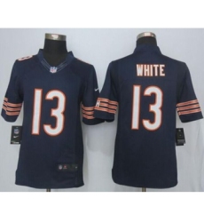 nike nfl jerseys chicago bears 13 white blue[nike limited][white]