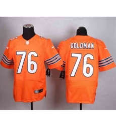 nike nfl jerseys chicago bears 76 goldman orange[Elite]
