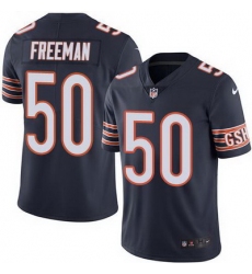 Nike Bears #50 Jerrell Freeman Navy Blue Mens Stitched NFL Limited Rush Jersey