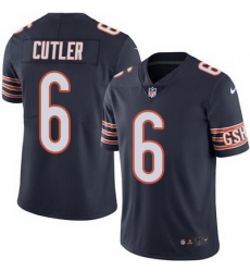 Nike Bears #6 Jay Cutler Navy Blue Mens Stitched NFL Limited Rush Jersey