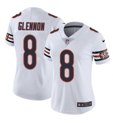 Nike Bears #8 Mike Glennon White Womens Stitched NFL Vapor Untouchable Limited Jersey