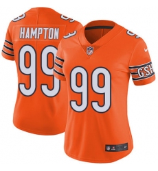 Nike Bears #99 Dan Hampton Orange Womens Stitched NFL Limited Rush Jersey 3203 58601