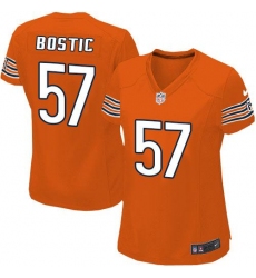 Nike NFL Chicago Bears #57 Jon Bostic Orange Women's Game Alternate Jersey