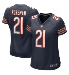 Women Chicago Bears 21 D 27Onta Foreman Navy Stitched Jersey 28Run Small 29