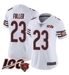 Women Chicago Bears 23 Kyle Fuller White Vapor Untouchable Limited Player 100th Season Football Jersey