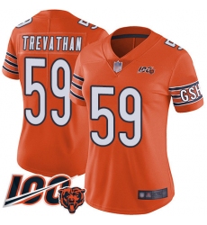 Women Chicago Bears 59 Danny Trevathan Orange Alternate 100th Season Limited Football Jersey